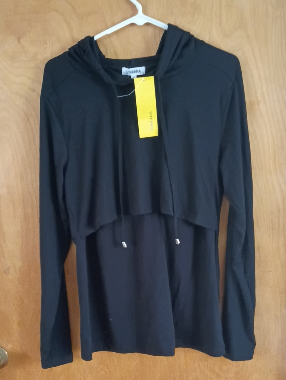 Black, Long-sleeve Nursing Hoodie